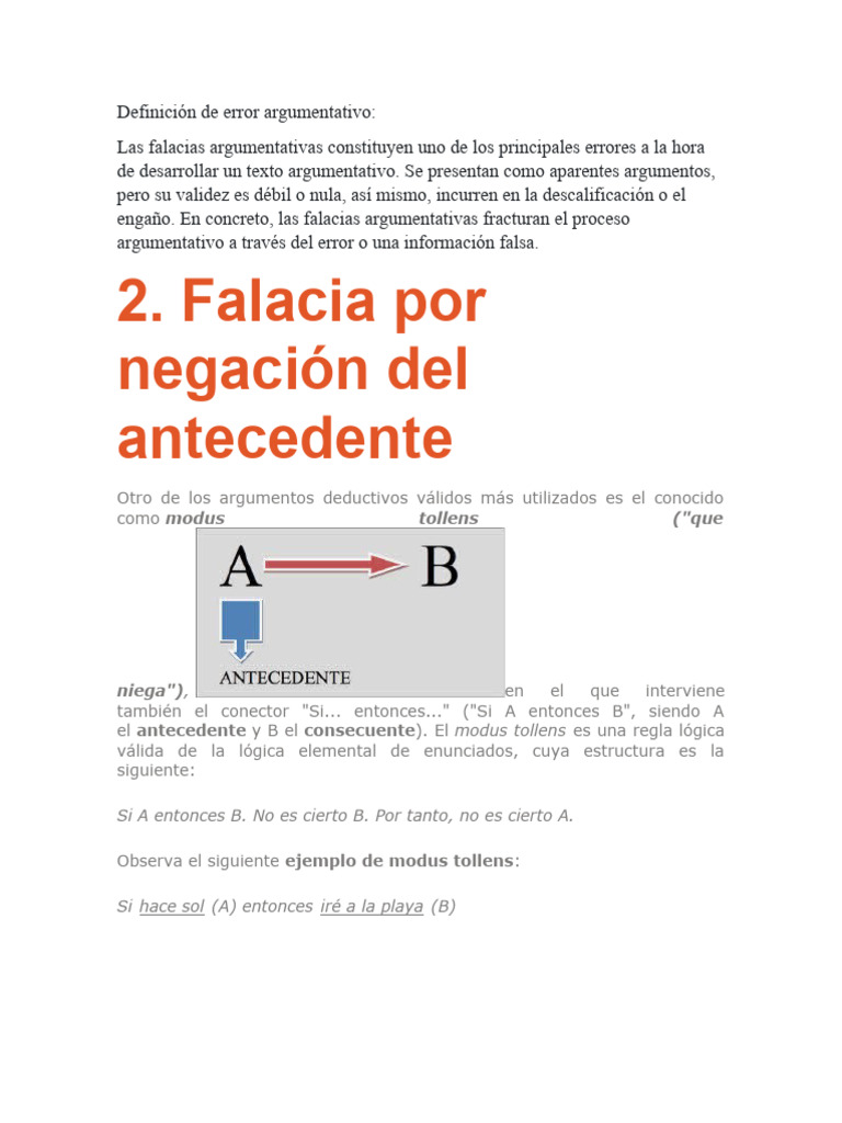 Definición De Error Argumentativo Descargar Gratis Pdf Falacia Lógica