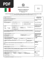 Italian Passport Form MOD 1 | PDF