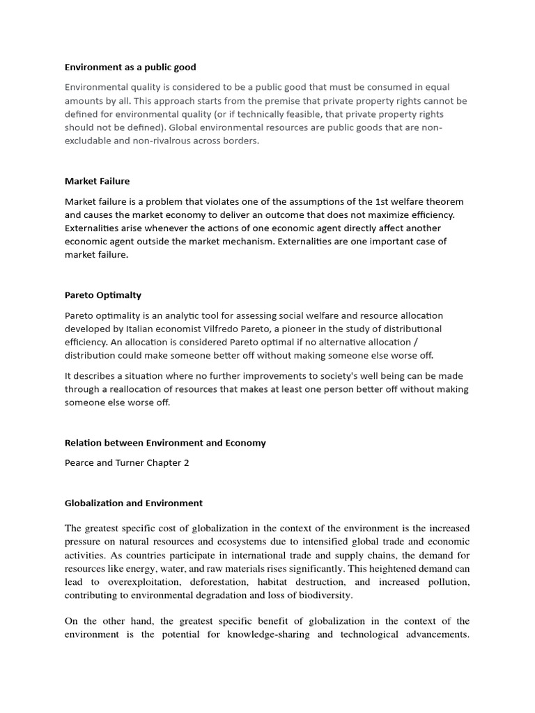 Some Concepts Evn Eco | PDF | Pareto Efficiency | Welfare Economics