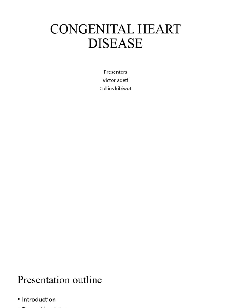 Congenital Heart Disease | PDF | Congenital Heart Defect | Heart