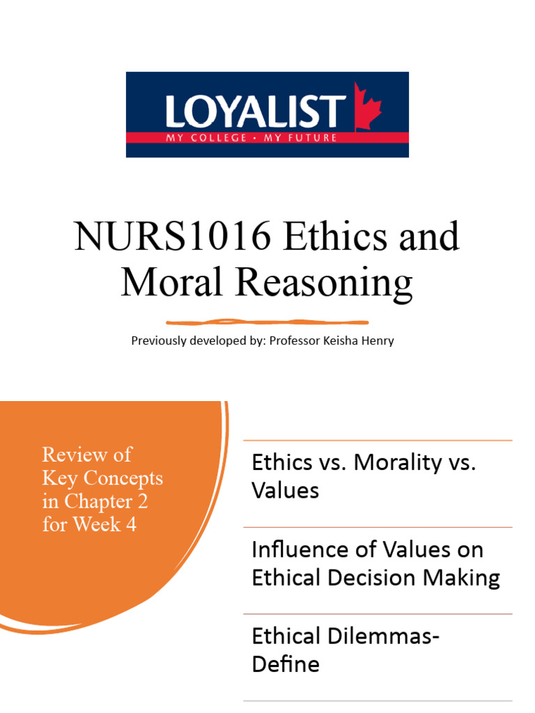 Ethics and Moral Reasoning in Nursing | PDF | Nursing | Morality