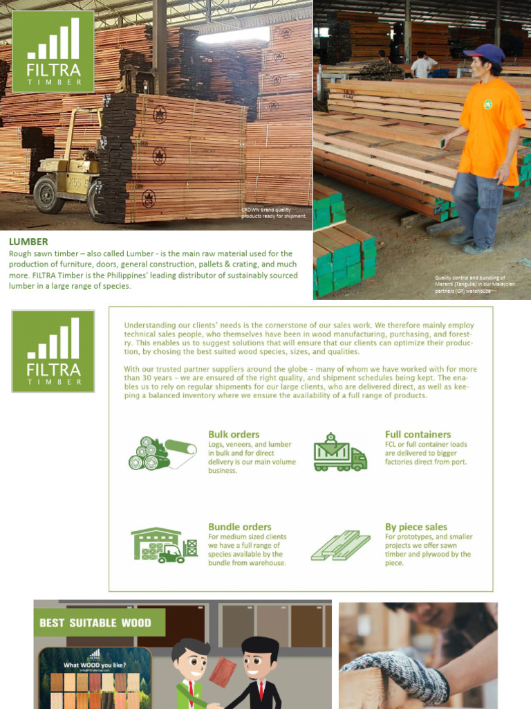 Lumber Presentation - Filtra Timber 2020 | PDF | Lumber | Wood