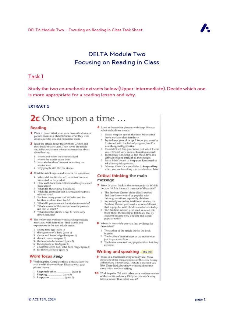 DELTA Reading Class Guide | PDF