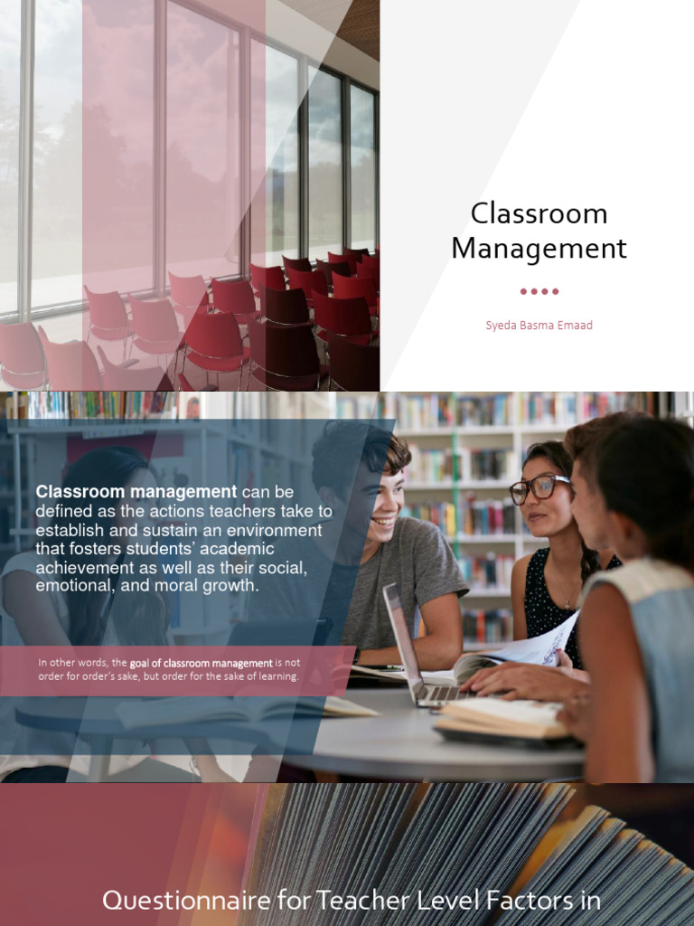 Classroom Management, 19th Nov, 23 | PDF | Classroom Management | Teachers