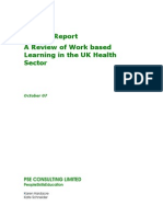 Work Based Learning Interim Report 30 October 07