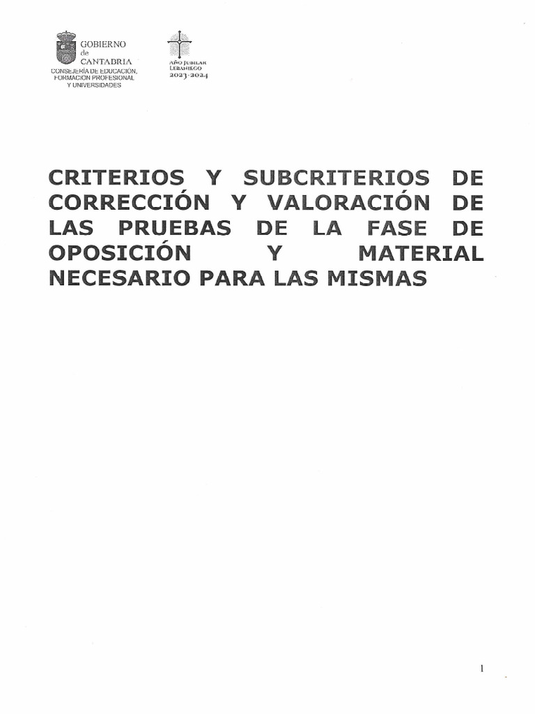 Criterios y Subcriterios de Corrección FyQ | PDF