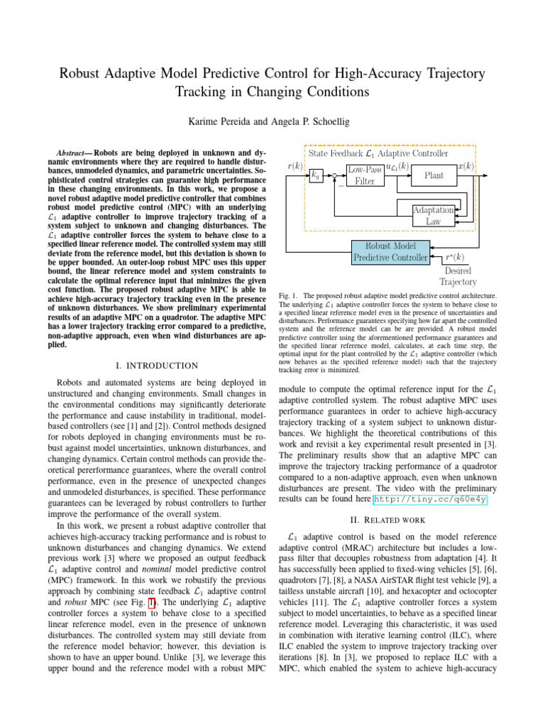 Robust Control for Dynamic Robots | PDF | Control Theory | Algorithms