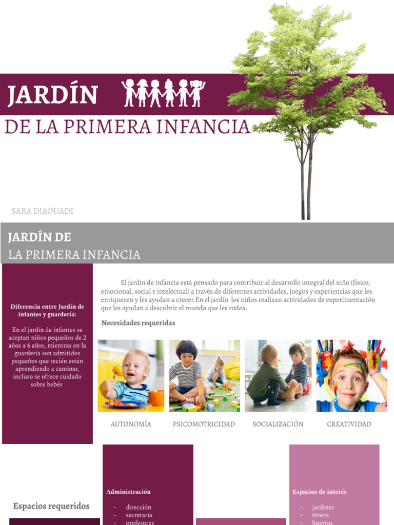 Jardín de La Primera Infancia | PDF | Educación de la primera infancia