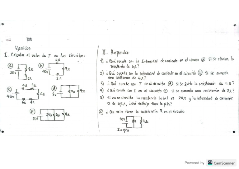 Ejercicio De Circuitos Fisica Pdf
