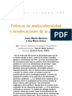 Políticas de Multiculturalidad y Desubicaciones de Lo Popular