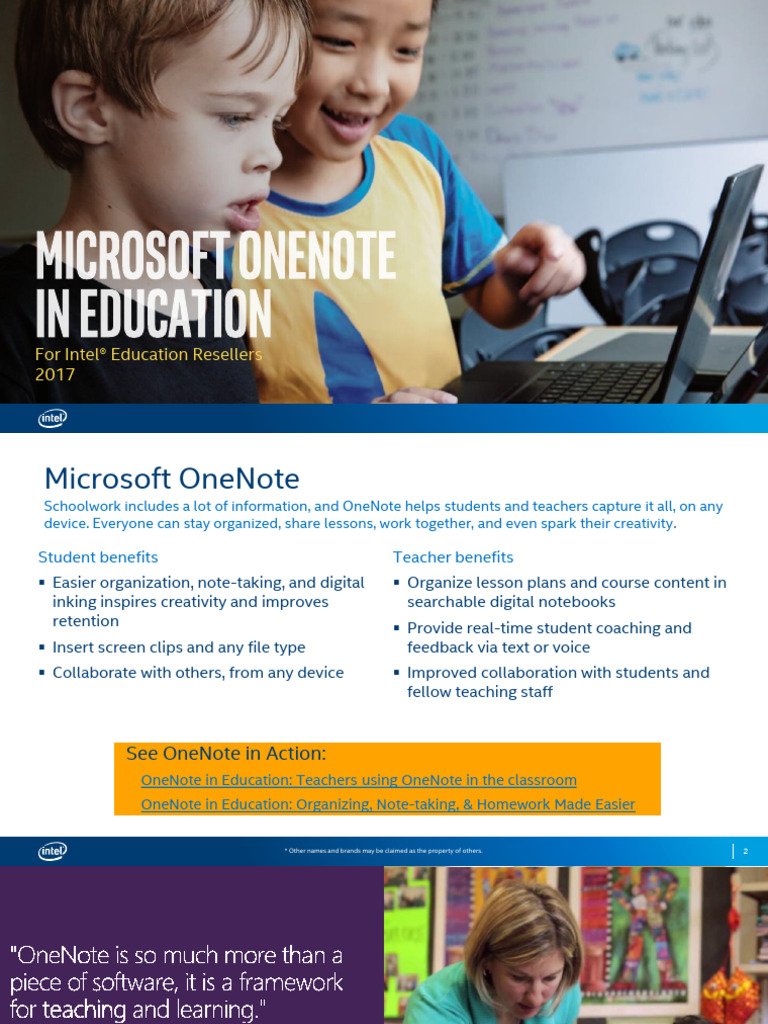 Microsoft One Note For Teaching | PDF | Learning | Human Communication
