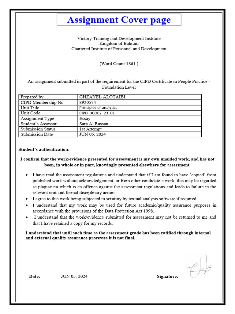 CIPD 3CO02: Evidence-Based Practice Insights | PDF | Evidence Based ...