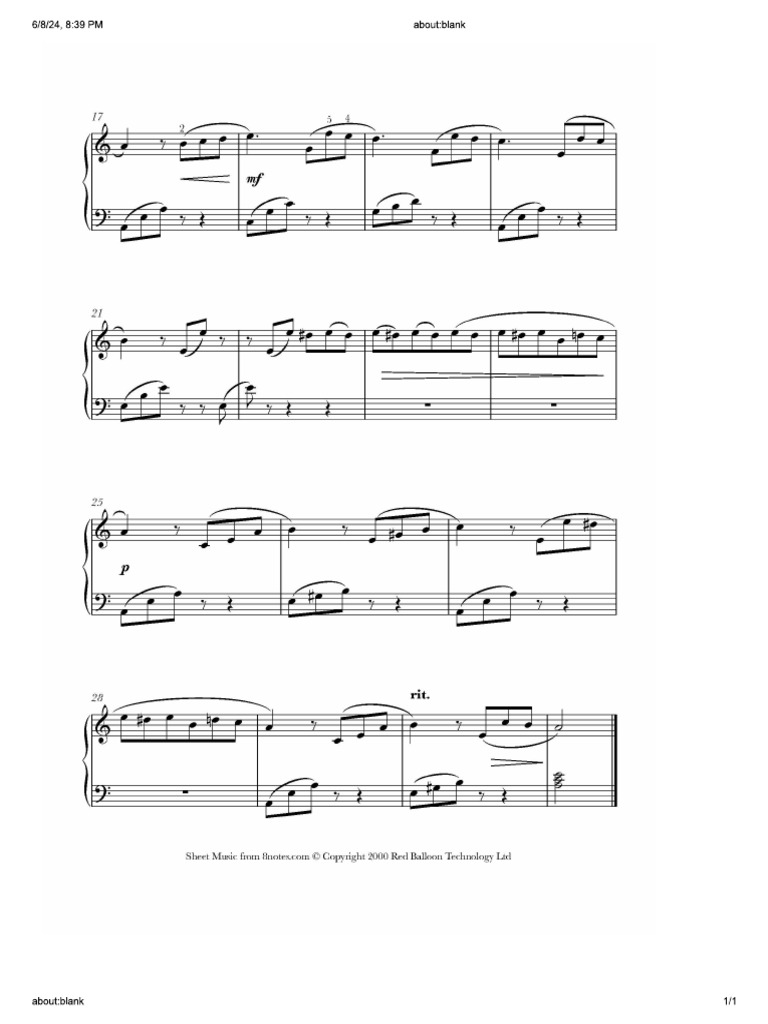 Fur Elise PG 2 | PDF