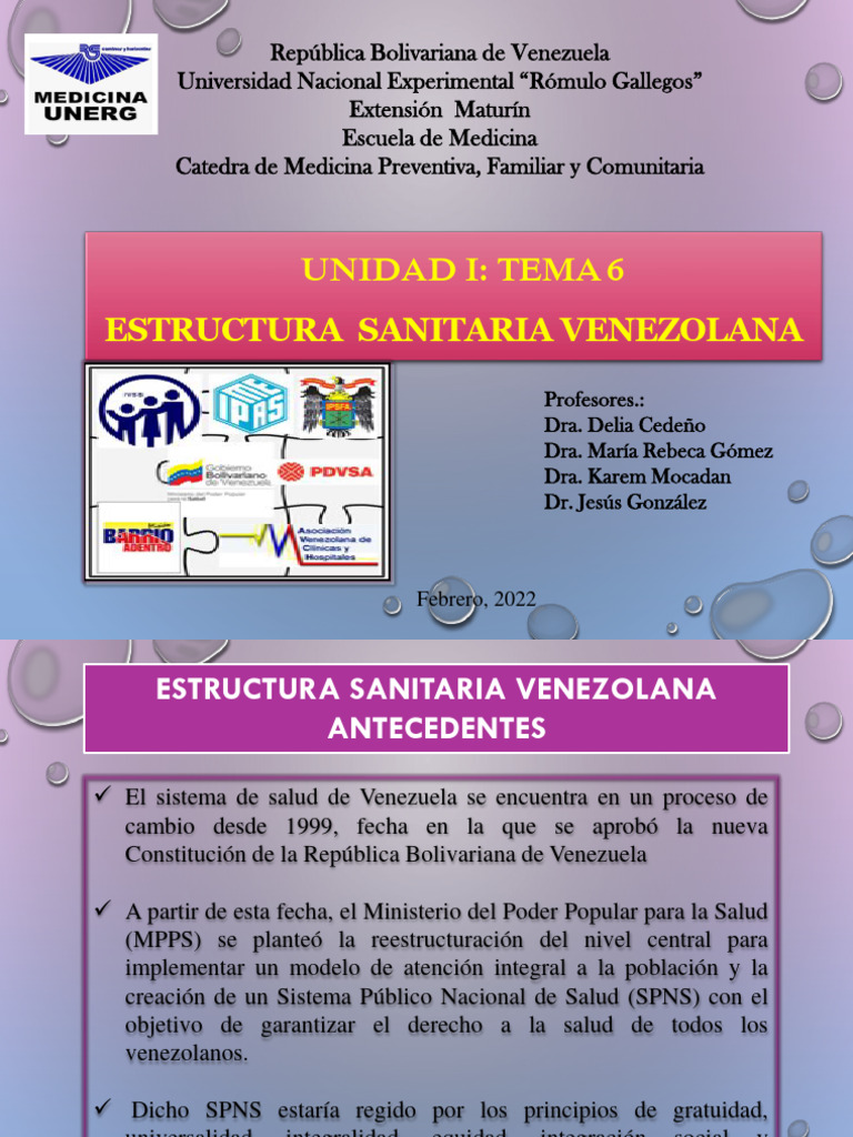Estructura del Sistema de Salud en Venezuela | PDF | Hospital | Cuidado ...