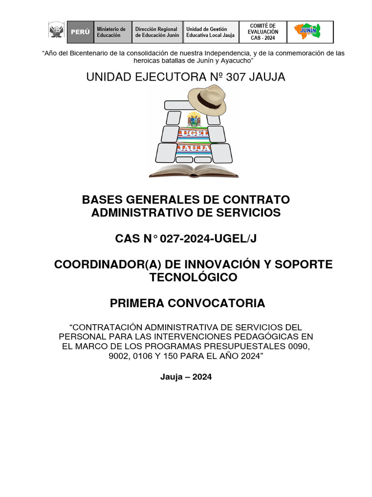BasesCAS027JECCIST2024FINAL Descargar gratis PDF Enseñando
