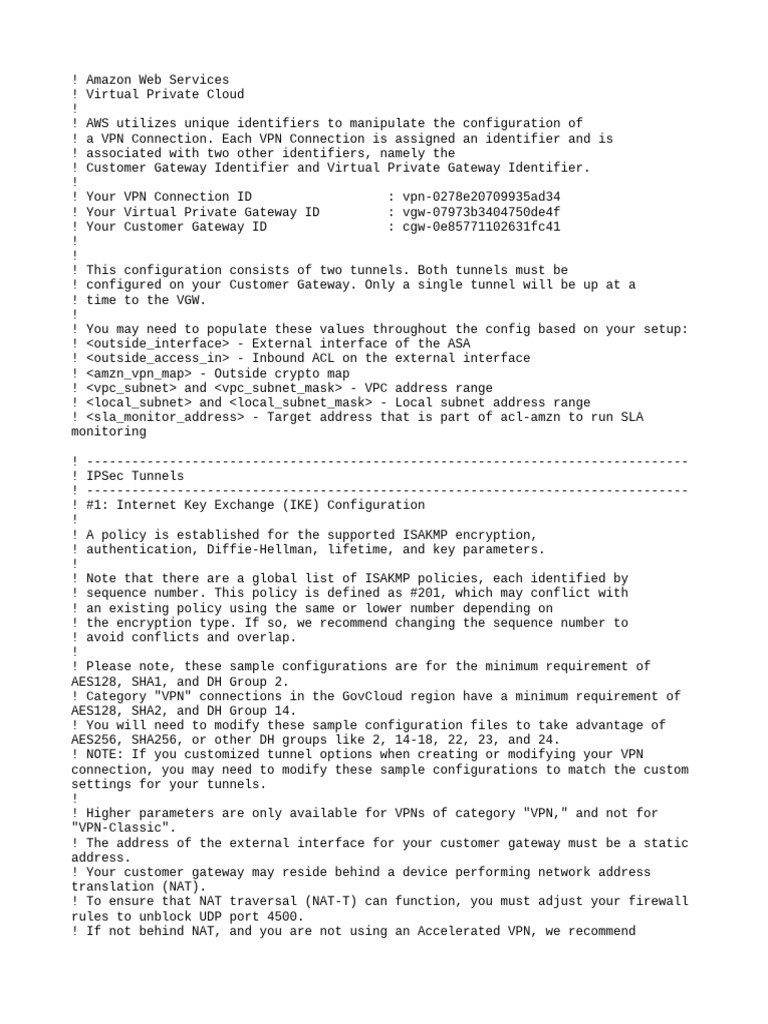 Cisco IKEv1 VPN Configuration Guide | PDF | Virtual Private Network ...