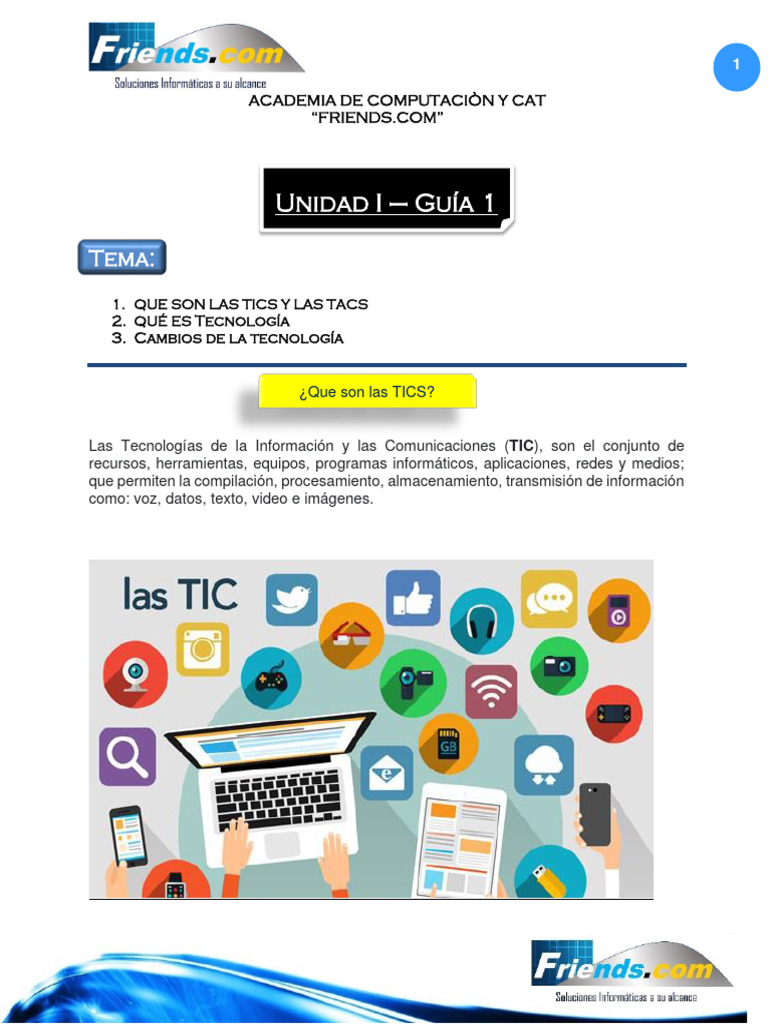 Guía 1 de La Semana 24 y 25 de Febrero | PDF | Tecnología de ...