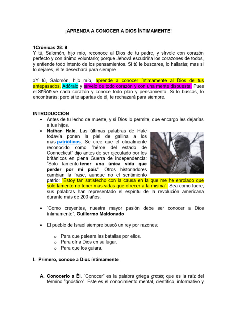 Conociendo a Dios Íntimamente | PDF | Oración | Moisés