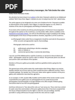 Download Dont shoot the parliamentary messenger the Tele broke the rules by Jeremy Travers SN74057738 doc pdf