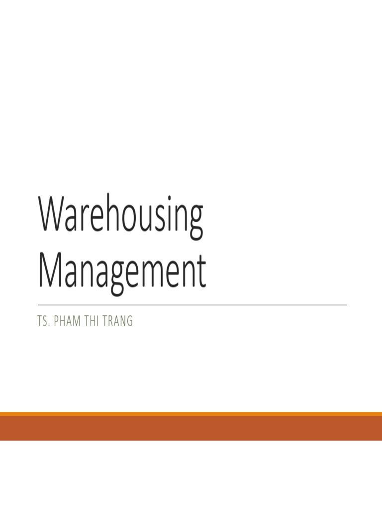 Warehousing in Logistics Systems | PDF | Warehouse | Logistics