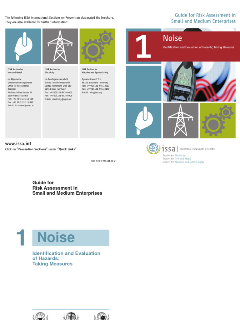 1 Risk Assessment Noise EN | PDF | Noise | Decibel