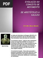 evolução do conceito de movimento - 2º período