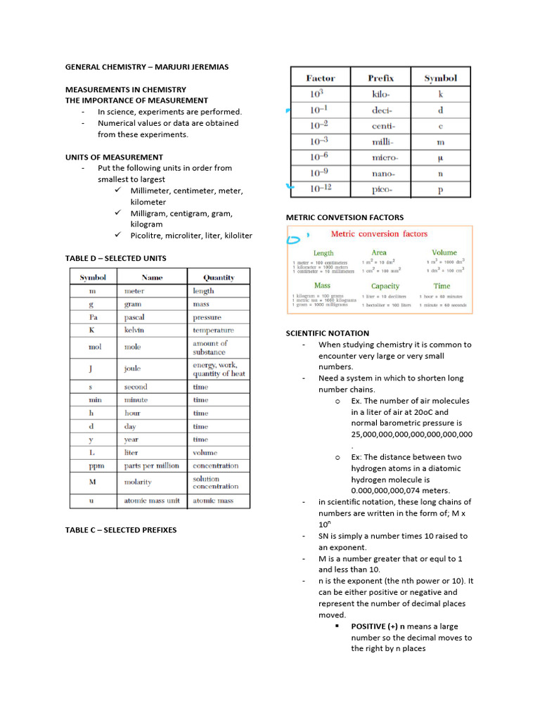 Gen Chem - Prelim | PDF | Significant Figures | Numbers