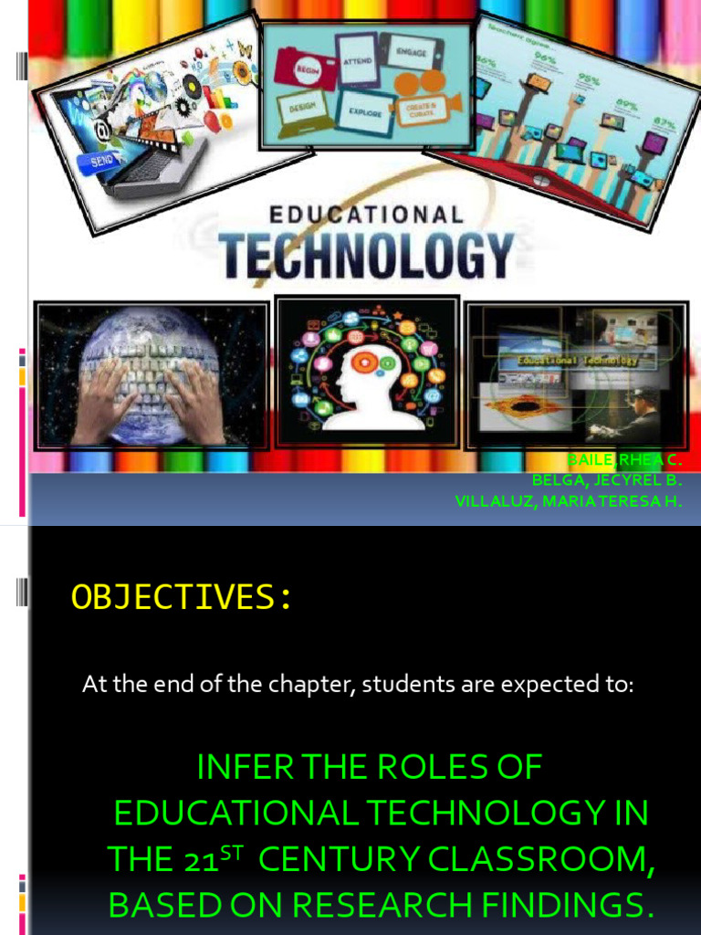 Roles of Educational Technology in Classrooms | PDF | World Wide Web ...
