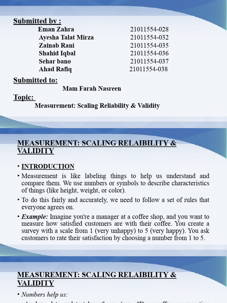 Business Research | PDF | Level Of Measurement | Validity (Statistics)