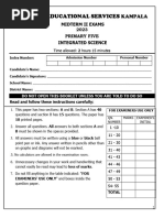 P5 Integrated Science Term II Exam 2025 | PDF