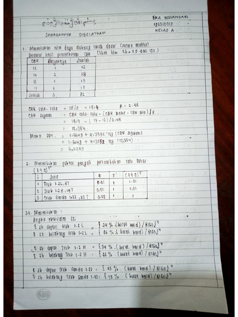 Contoh Soal Perkerasan Jalan Pdf