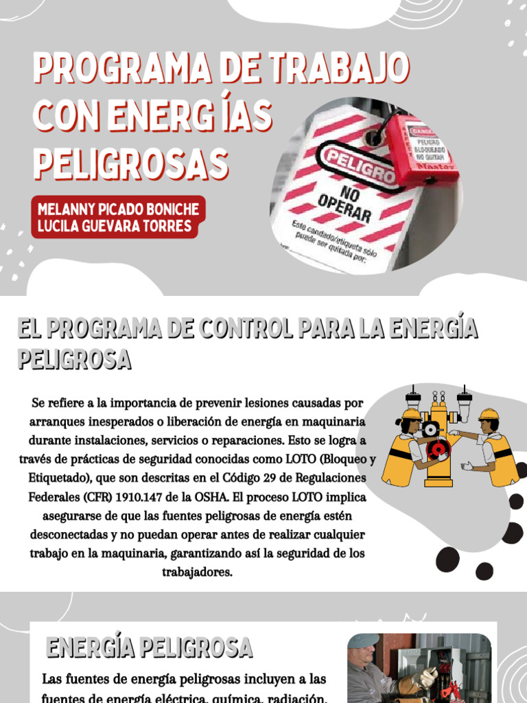 Sistema LOTO | PDF | Administración de Seguridad y Salud Ocupacional ...