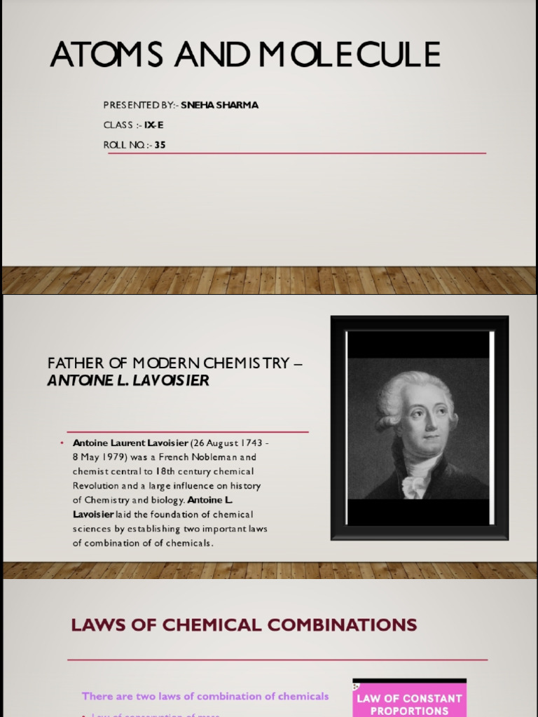 Atoms and molecules class ix science presentation pdf