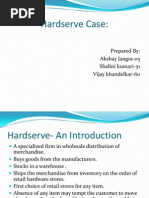 Hardserve Case:: Prepared By: Akshay Jangra-05 Shalini Kumari-51 Vijay Khandelkar-60