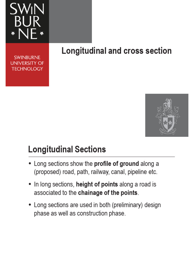 Lecture 06-Long and Cross Sections | PDF | Technology & Engineering
