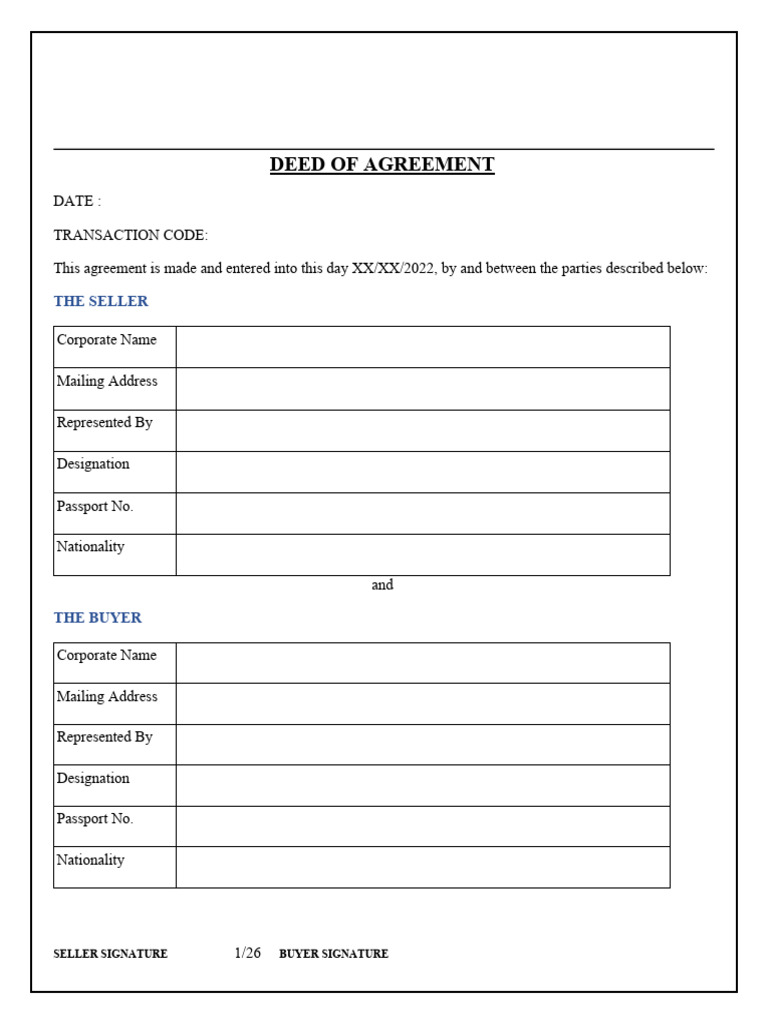 SBLC Purchase Agreement Template | PDF | Letter Of Credit | Wire Transfer