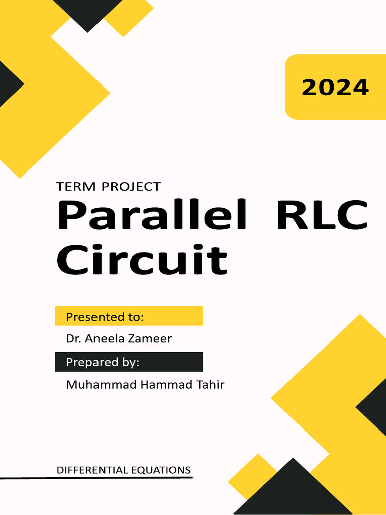 TERM PROJECT - Parallel RLC Circuit | PDF | Mean Squared Error ...