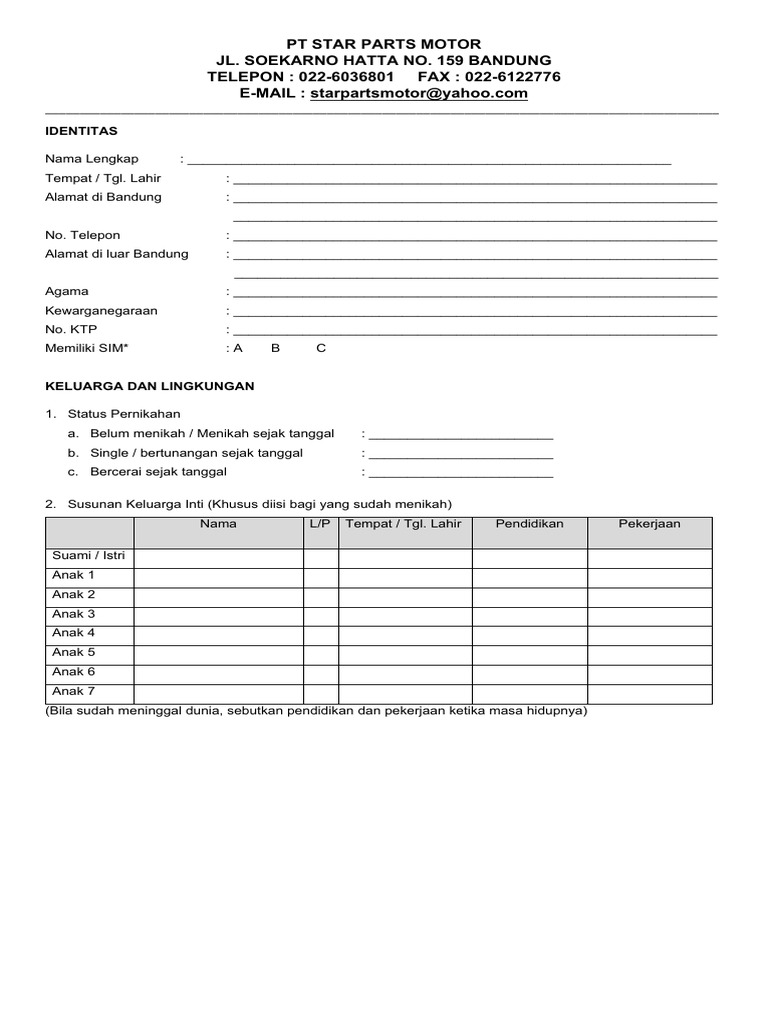 Form Interview SPM | PDF