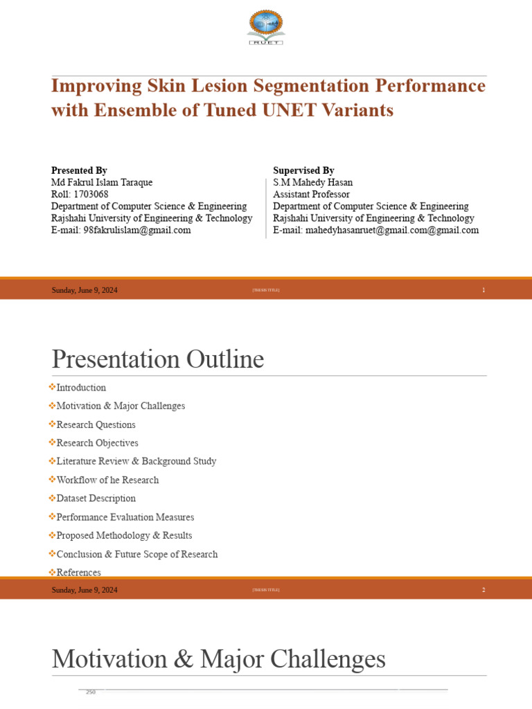 Enhanced Skin Lesion Segmentation with UNET | PDF | Artificial ...
