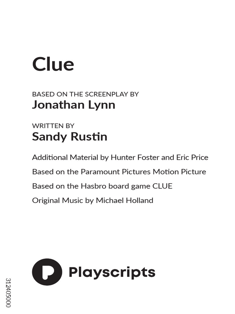 Clue Script | PDF | Copyright | Royalty Payment