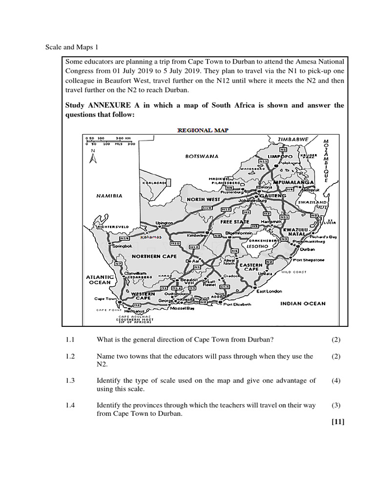 Scale and Maps ENG_edited | Download Free PDF | Speed | Metrology