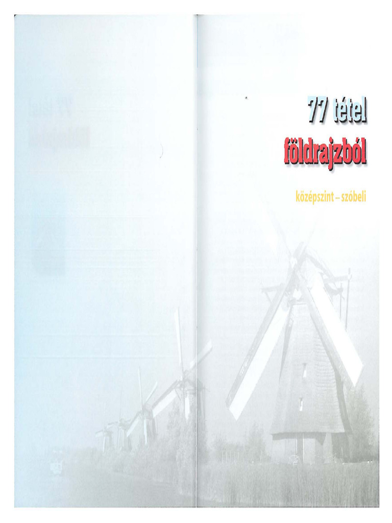 77 Foldrajz Éretségi Tétel Középszint | PDF