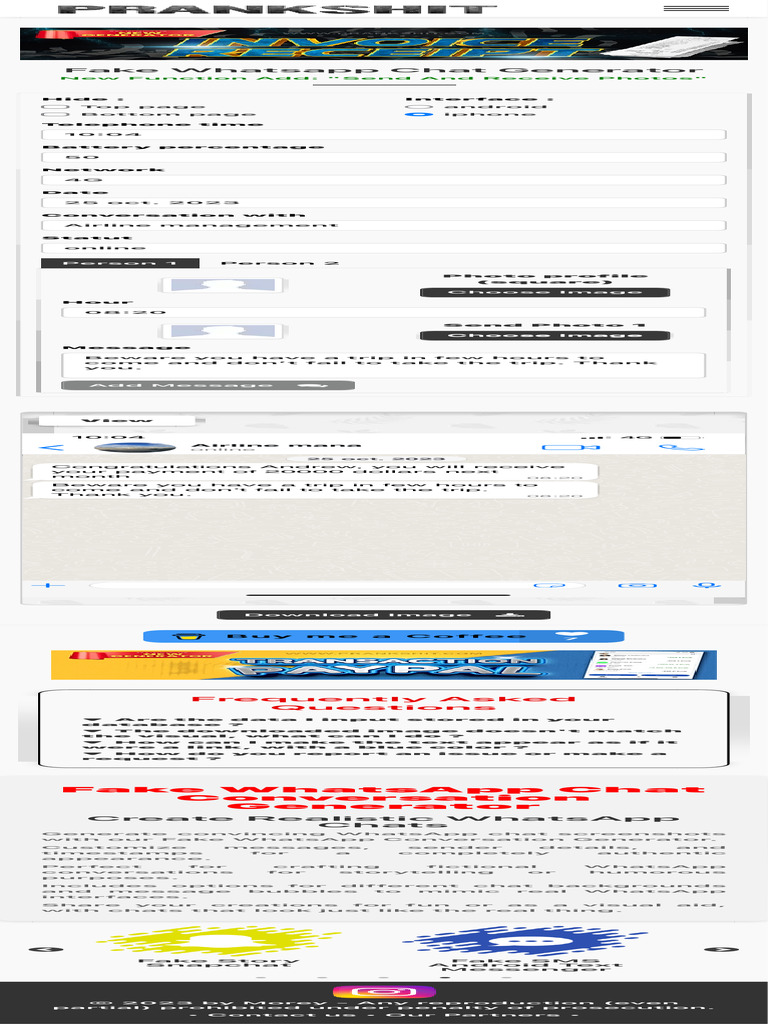 Create Realistic Fake WhatsApp Chats | PDF | Snapchat | Software