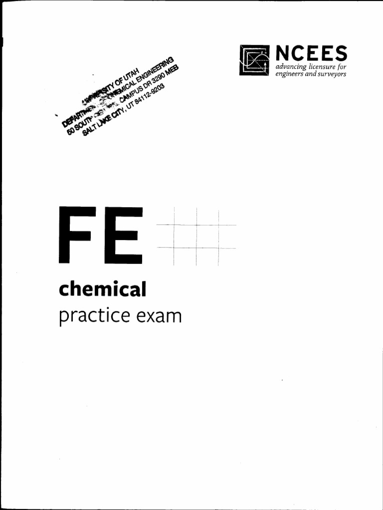 FE Chemical Practice Exam | PDF