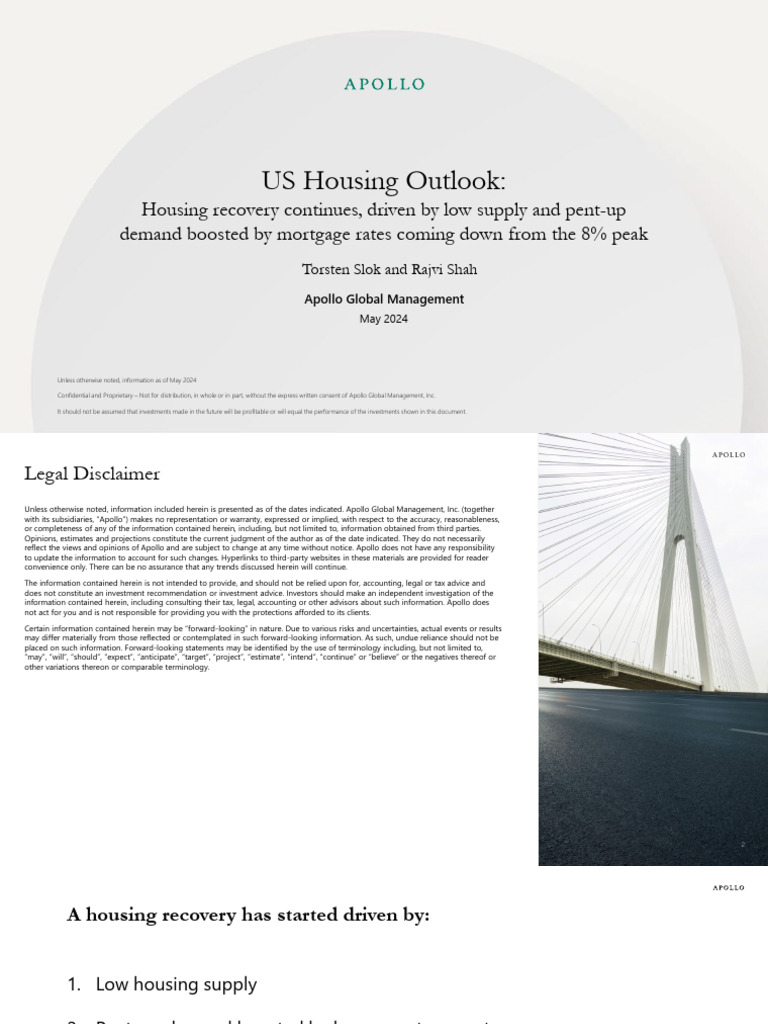 Apollo Us Housing Outlook Pdf Deficit Spending Investing