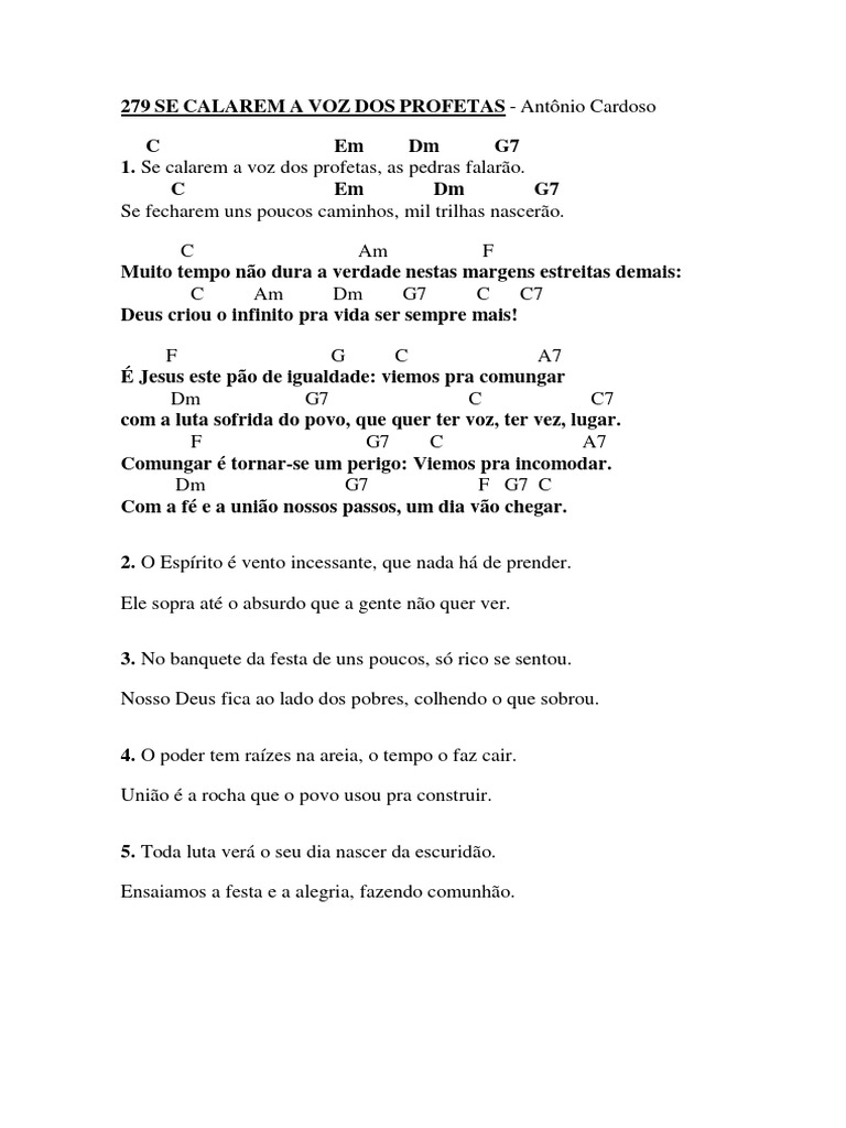 279 Se Calarem A Voz Dos Profetas | PDF