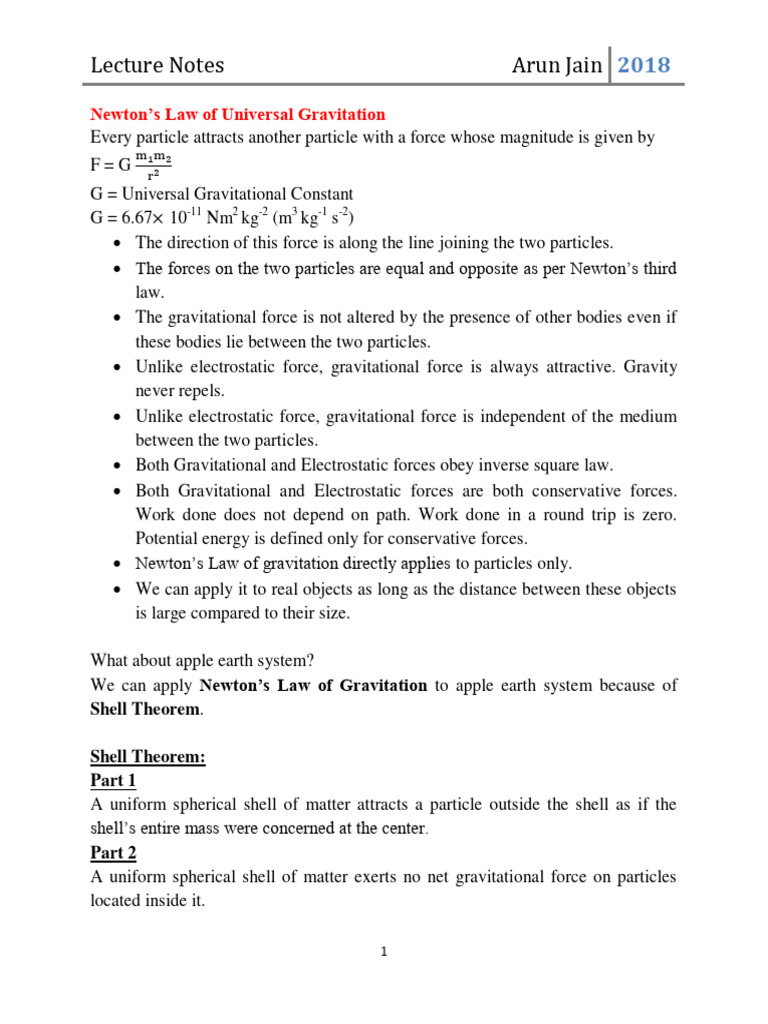 Understanding Newton's Gravitation Laws | PDF | Force | Gravity