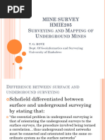Underground Surveying Techniques | PDF | Surveying