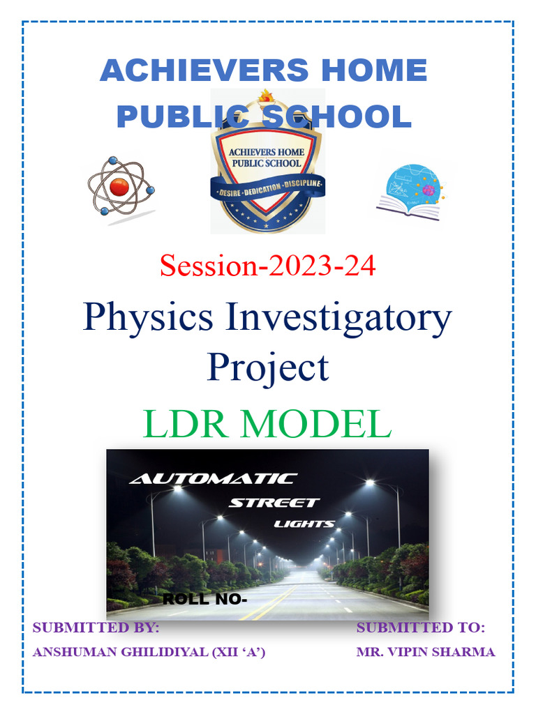 LDR Model: Automatic Light & Security | PDF | Security Alarm ...