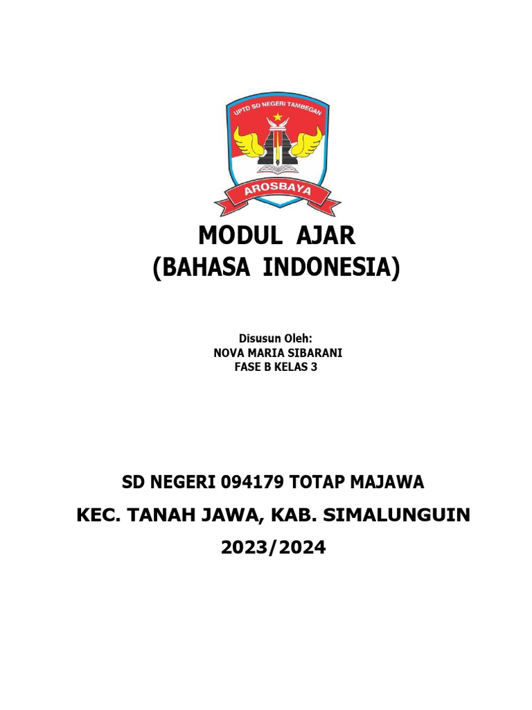 Modul Ajar Menulis Kelas 3 SD | PDF | Karier & Perkembangan | Seni ...